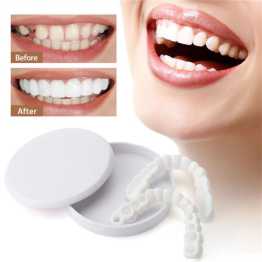 1 pair ( 2 pcs ) Snap on smile teeth veneers(Free Size)