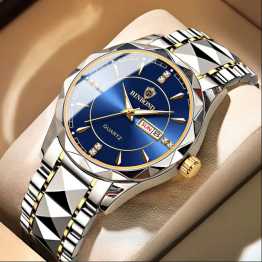 Binbond Luxury Men Watches Business Top Brand Man Wristwatch Waterproof Luminous Date Week Quartz Men's Watch