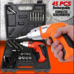 CORDLESS SCREWDRIVER 45PCS