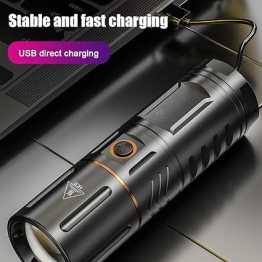 Japani 15000mAh RechargeableLED Torch Light, Waterproof Strong Flashlight