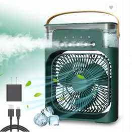 Portable USB Air Cooler Fan with Dream Light and Humidifier