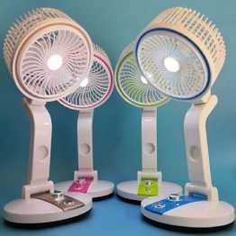Rechargable Folding Fan Ultra With LED Light